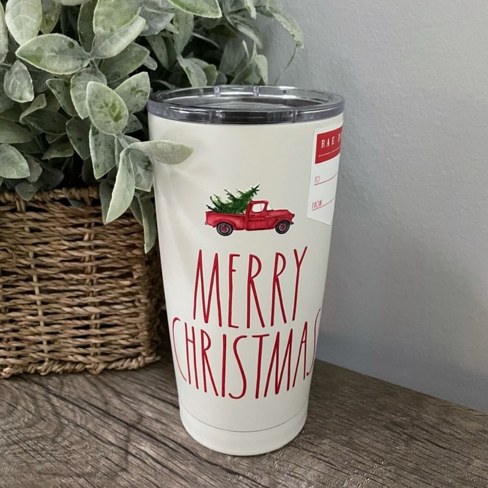Rae Dunn Merry Christmas Travel Tumbler Mug